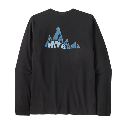 Camiseta de manga larga para hombre de Patagonia M's L/S Berm Logo Responsibili-Tee