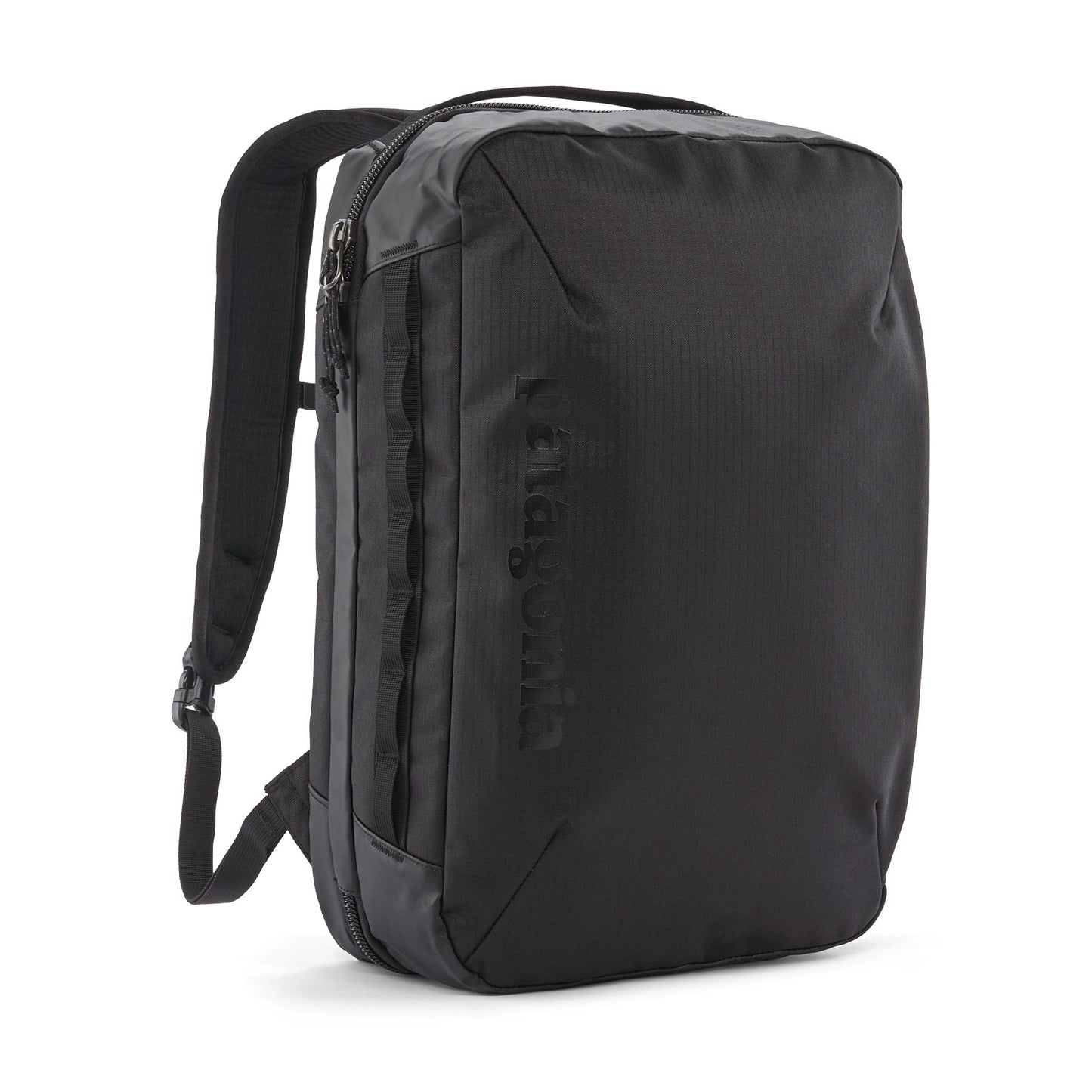 Mochila Patagonia Black Hole Micro MLC 22L negra, resistente y versátil para viajes y uso diario.
