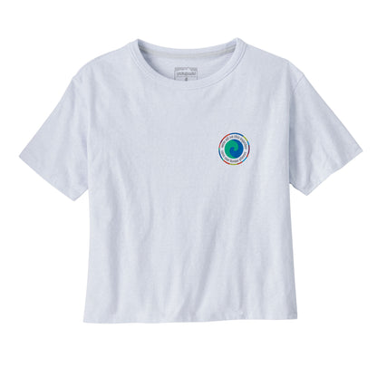 Camiseta blanca mujer Patagonia W’s Unity Fitz Easy Cut Responsibili-Tee frontal
